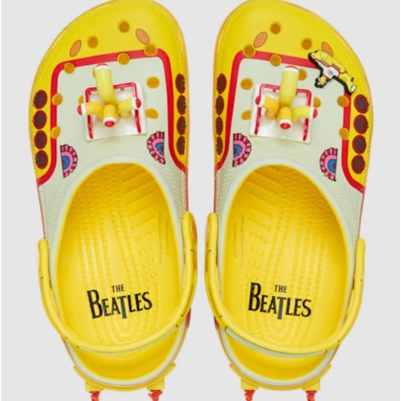 Crocs Beatles Yellow Submarine Classic Clogs Men's 8 Women's 10 - Picture 3 of 6